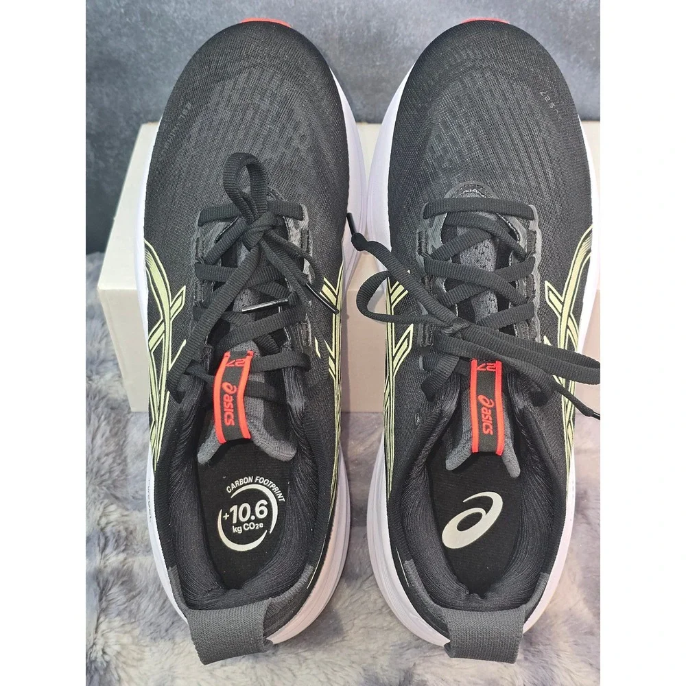 NWOT ASICS GEL-Nimbus 27 Running Shoes Black Gold 1011B958 Mens Size 8